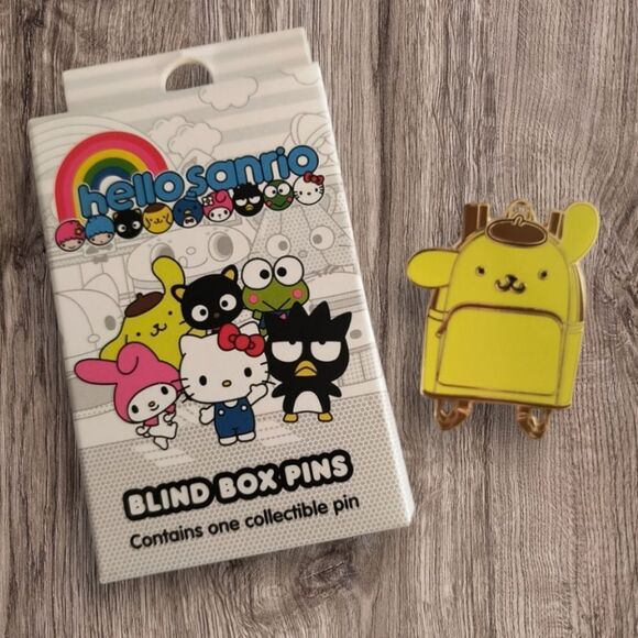 Hello Sanrio Pompompurin Mini Backpack Blind Box Pin - Picture 1 of 3